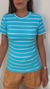 T-shirt Inspiração Zara - Azul listrada