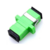 Acoplador Adaptador Fibra Óptica - SM SC/APC Simplex - Verde