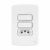 Conjunto 2 Interruptor Simples Composé + Tomada 20A - Com Placa 4x2 - Weg