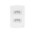 Conjunto Tomada Dupla 10A - Com Placa 4X2 Composé - Branco - Weg