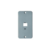 Tampa Pvc Normal - 1 RJ45 1/2 3/4 - Cinza - Masster Plásticos