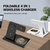 Estacion De Carga Inalámbrica Qi 4en1 Black Para iPhone AirPods Watch + Luz Led de Noche - Tienda iTronics