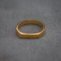 Anillo Mini Rectangular - Golden Luxury mayorista