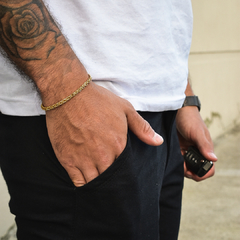 Pulsera espiga gruesa - Golden Luxury mayorista