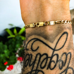 Pulsera Figaro Oro 18K - comprar online