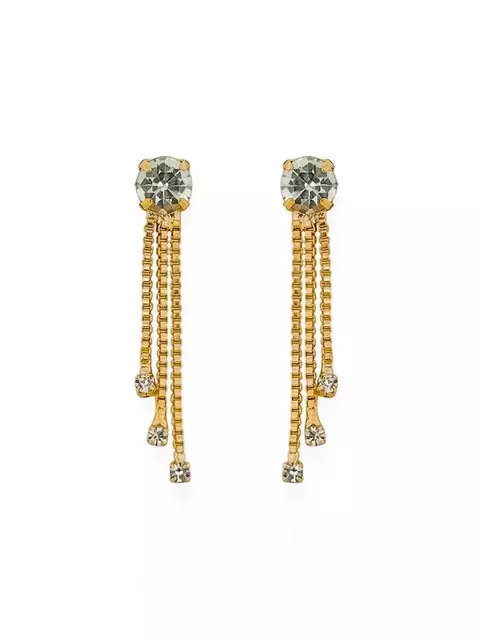 Brinco Ponto de Luz com Franja