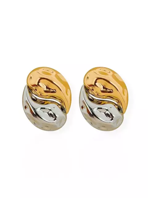 Brinco Mix Banho Botton Martelado - comprar online