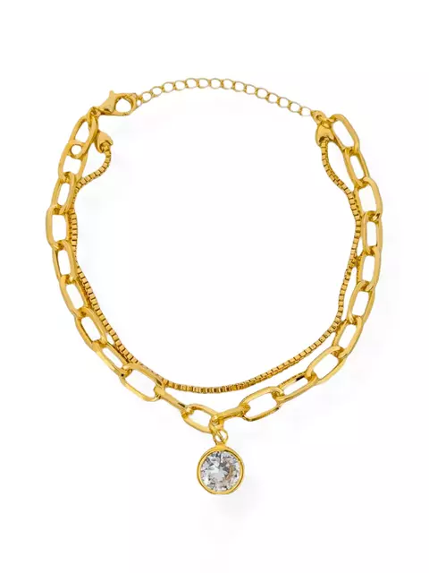 Pulseira Dupla Elos Com Ponto de Luz - comprar online