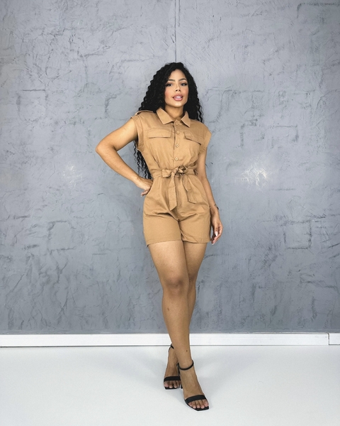 Macaquinho Cargo Marrom - comprar online