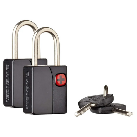 Conjunto de 2 Cadeados Wenger com Chaves | Segurança, Praticidade e Design Compacto