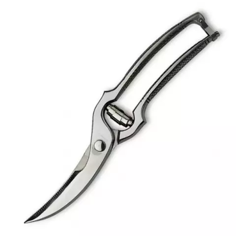 Tesoura p/ Desossar Aves 25cm, c/ Mola Amortecedora e Trava