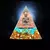 Gerador de energia orgone pirâmide ametista peridot cura cristal natural reiki