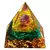 Gerador de energia orgone pirâmide ametista peridot cura cristal natural reiki