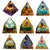 Gerador de energia orgone pirâmide ametista peridot cura cristal natural reiki