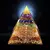 Gerador de energia orgone pirâmide ametista peridot cura cristal natural reiki - loja online