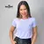 T-Shirt BRANCA CRUZ FEMININA (baby look) - PREMIUM