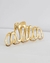 Presilha de Cabelo Ondulada Fosca no Dourado