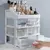 Caixa De Armazenamento De Plástico Cosméticos Com Gavetas, Make Up Case, Recip