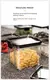 Frascos de plástico selados para cozinha, organizador de armazenamento de grão - comprar online