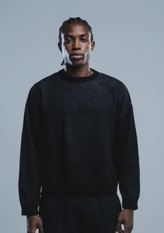 SWEATER TEJIDO ESSENTIAL LIGHT BLACK (LISO)