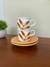 Taza con Plato Cafe Robledal x6 - comprar online