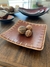Plato Cuadrado con Ratan - comprar online