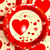 Plato Polipapel 17cm Love (6un) - comprar online