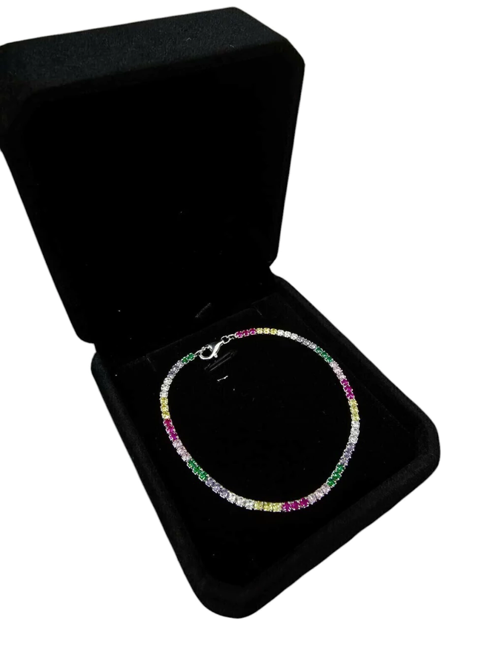 Pulseira Riviera Color Feminina 17 Cm Prata 925
