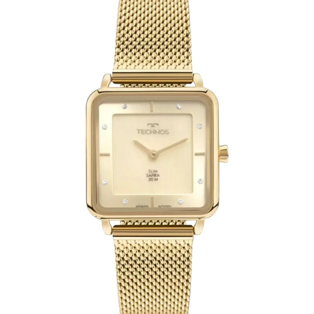 Relógio Technos Feminino Slim Dourado- GL22AL/1D