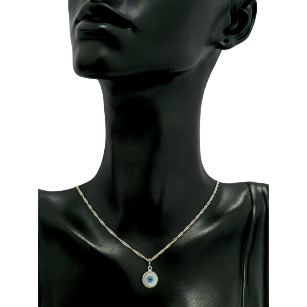 Corrente Feminina Olho Grego - 45cm Prata 925