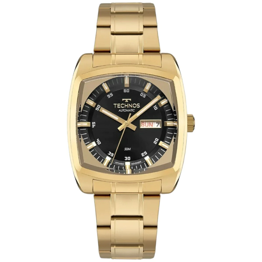 Relógio Technos Masculino Automatico Dourado/85050m-1p