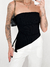 BLUSA ASSIMÉTRICA CANELADA - comprar online