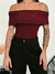 BLUSA OMBRO A OMBRO VINHO - comprar online