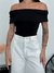 BLUSA OMBRO A OMBRO PRETA - comprar online