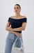 BLUSA OMBRO A OMBRO AZUL MARINHO