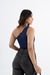 BLUSA OMBRO ÚNICO AZUL MARINHO - comprar online