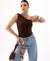 BLUSA OMBRO ÚNICO MARROM - comprar online
