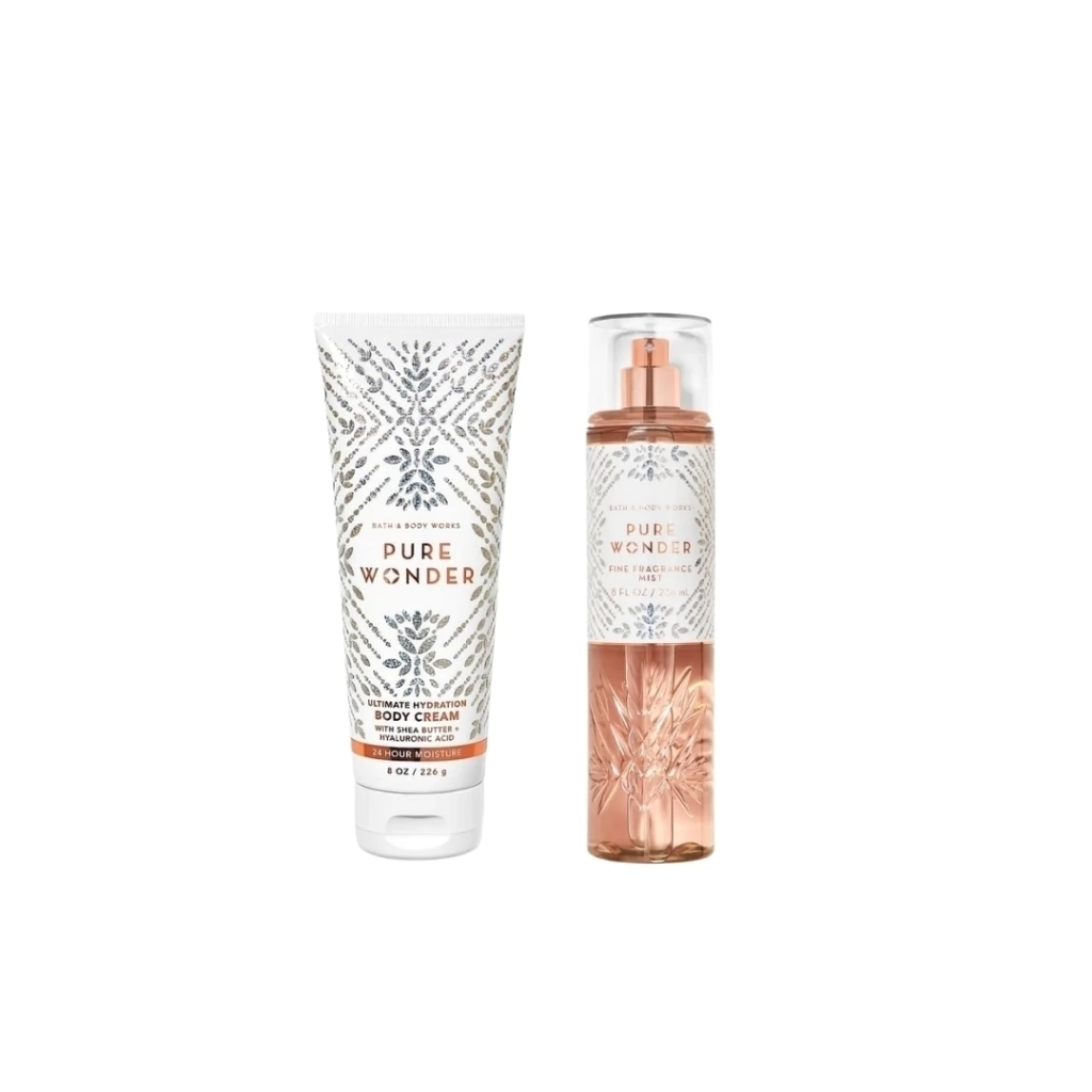 Kit Creme Hidratante 226g + Body Splash 236ml Pure Wonder Bath & Body Works