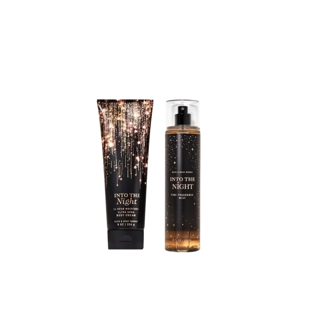 Kit Creme Hidratante 226g + Body Splash 236ml Into the Night Bath & Body Works