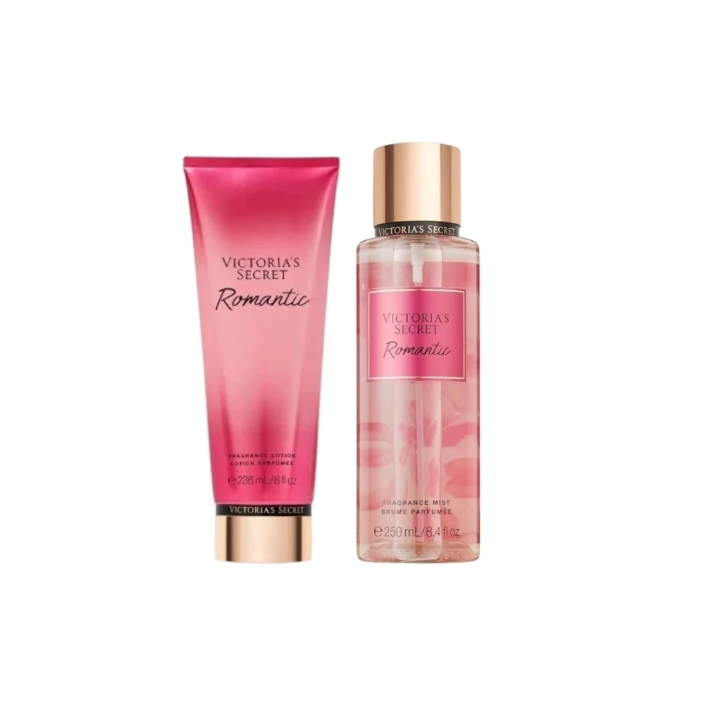 Kit Hidratante 236ml + Body Splash 250ml Romantic Victoria´s Secret