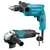 Combo Furadeira Impacto Esmerilhadeira Mtk0003b Makita 110v