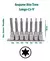 Bits Torx Longos Encaixe 1/2 Cr-v C/ 7 Peças Eda 0li Cor Cinza - loja online