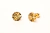 Brinco Ouro 18k Redondo 6mm Diamantado