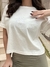 Remera Algodón Bordado Natural en internet