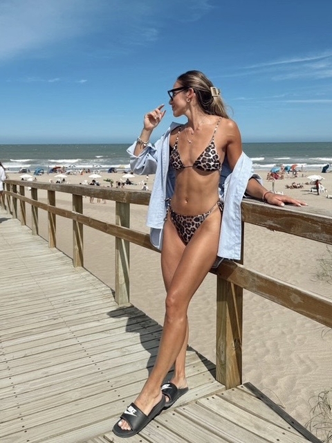 Corpiño Triangulo Corredizo Animal Print - comprar online