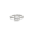 ANEL ZIRCONIA BRANCA QUADRADO 7MM INTEIRO CRAVEJADO - comprar online