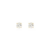 BRINCO PONTO DE LUZ 6,5 MM OURO/MOISSANITE/LISO