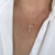 COLAR COM PINGENTE CRUZ BANHADO A OURO