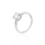 ANEL SOLITARIO 6,5 MM RÓDIO/MOISSANITE/LISO - comprar online