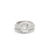 ANEL ZIRCONIA BRANCA TWIST DUPLO SOLITARIO MAIS APARADOR 8MM na internet